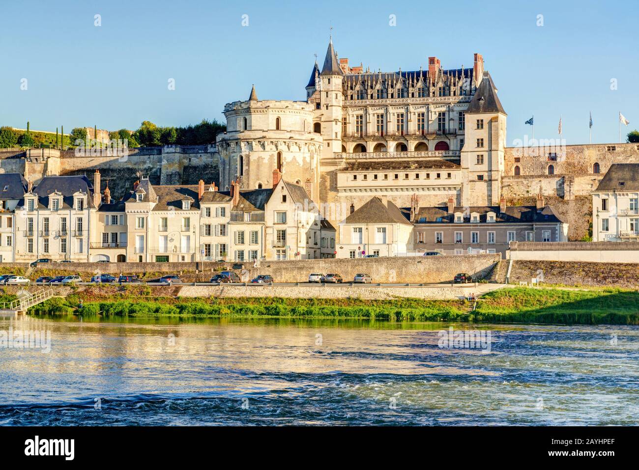 Chateau d`Amboise, France. This royal castle is located in Amboise in